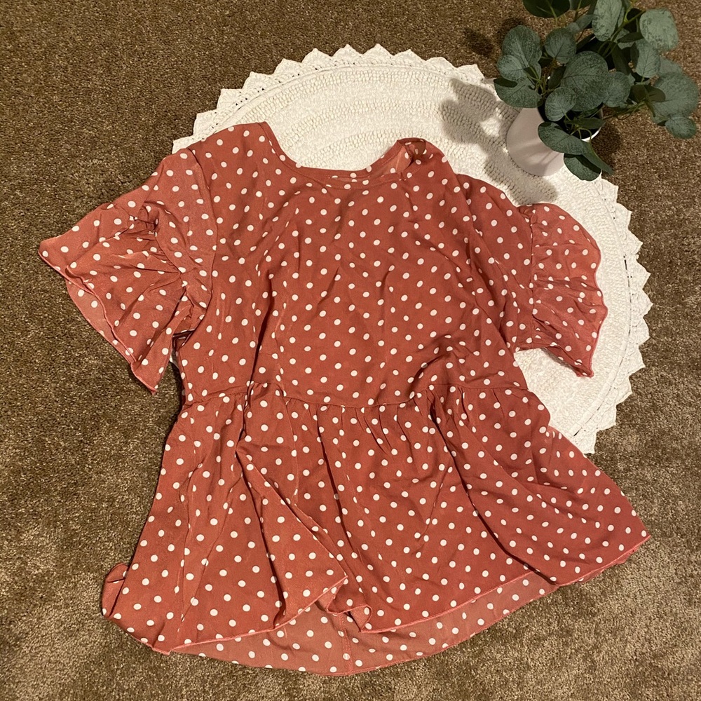 Mauve Baby Doll Blouse